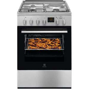 Aragaz mixt Electrolux LKM660200X, Cuptor electric, Grill, 4 arzatoare