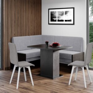 Set Coltar Bucatarie Smart Blur 18/Pal Wenge + Masa + 2 Scaune Rosa Rino 88