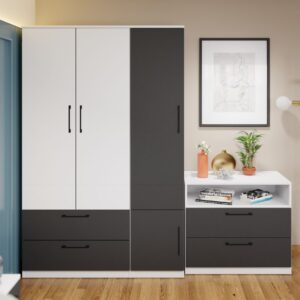 Dulap Benjamin Gri / Alb – C124/01