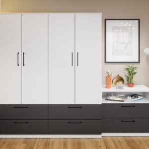 Dulap Benjamin Gri / Alb – C164/01