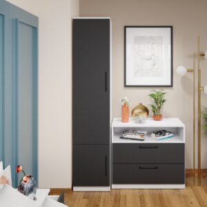 Dulap Benjamin Gri / Alb – C41