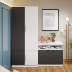 Dulap Benjamin Gri / Alb – C83/05