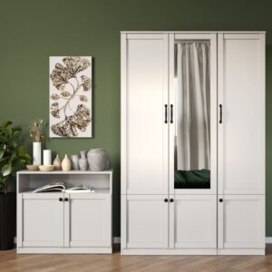 Dulap Class Alb cu oglinda – C124/03