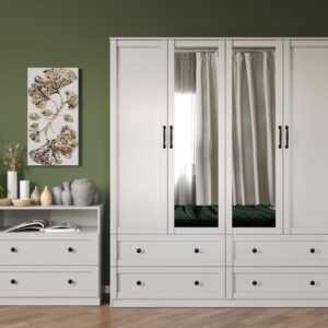 Dulap Class Alb cu oglinda – C164/06