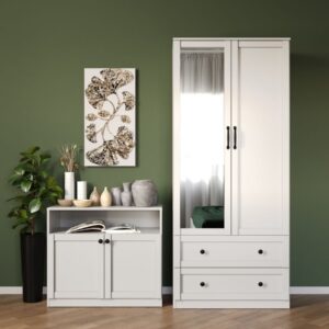 Dulap Class Alb cu oglinda – C83/04