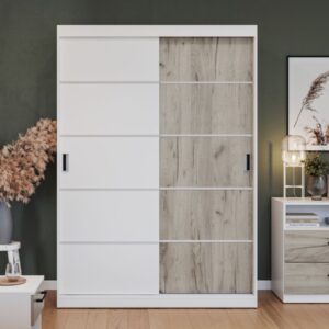 Dulap Forest 138 usi alb/stejar k02