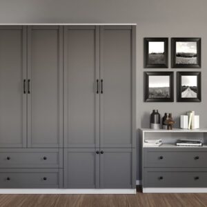 Dulap Grafit Gri/Alb – C164/02