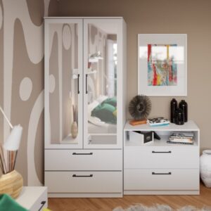 Dulap Snow Alb – C83/03 cu oglinda