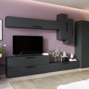 Living Pati 116 – Mobila Sufragerie Gri Antracit