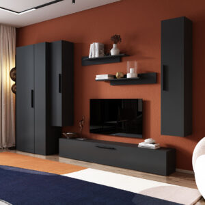 Living Pati 128 – Mobila Sufragerie Gri Antracit