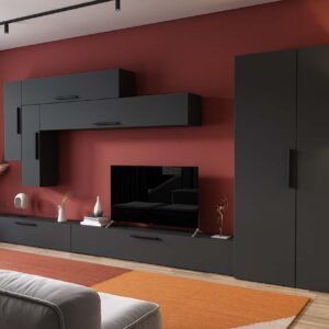 Living Pati 150 – Mobila Sufragerie Gri Antracit