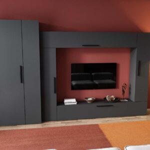 Living Pati 154 – Mobila Sufragerie Gri Antracit