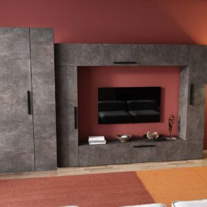 Living Pati 156 – Mobila Sufragerie Gri Beton