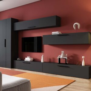 Living Pati 158 – Mobila Sufragerie Gri Antracit