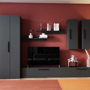 Living Pati 162 – Mobila Sufragerie Gri Antracit