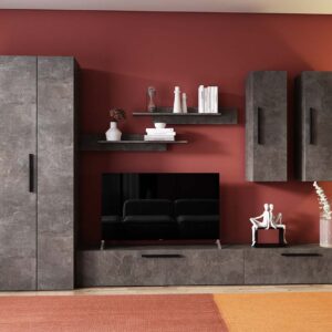 Living Pati 164 – Mobila Sufragerie Gri Beton