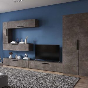 Living Pati 172 – Mobila Sufragerie Gri Beton