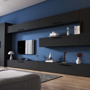 Living Pati 178 – Mobila Sufragerie Gri Antracit