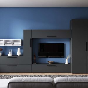 Living Pati 182 – Mobila Sufragerie Gri Antracit