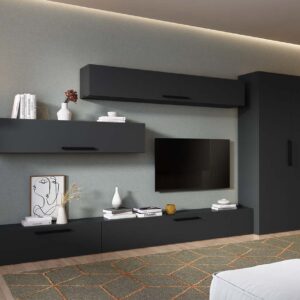 Living Pati 204 – Mobila Sufragerie Gri Antracit