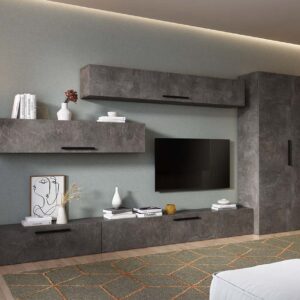 Living Pati 206 – Mobila Sufragerie Gri Beton