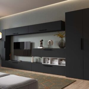 Living Pati 214 – Mobila Sufragerie Gri Antracit