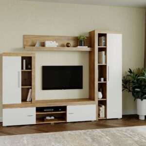 Mobila sufragerie – Living Milan C4 Stejar