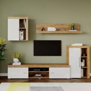 Mobila sufragerie – Living Milan C2 Stejar