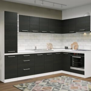 Set Mobila Bucatarie Colt Mina 280*160 Alb/Ferrara – C31