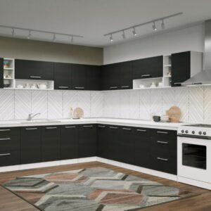 Set Mobila Bucatarie Colt Mina 280*280 Alb/Ferrara – C36