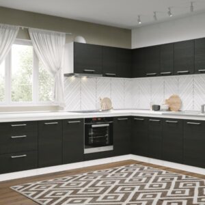 Set Mobila Bucatarie Colt Mina 300*210 Alb/Ferrara – C37