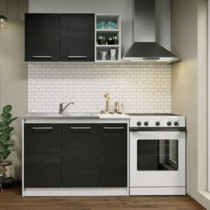 Set Mobila Bucatarie Mina 110 Alb/Ferrara C14