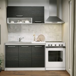 Set Mobila Bucatarie Mina 120 Alb/Ferrara C13