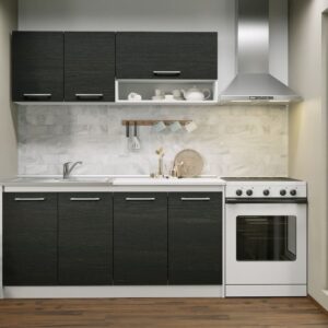 Set Mobila Bucatarie Mina 160 Alb/Ferrara C10