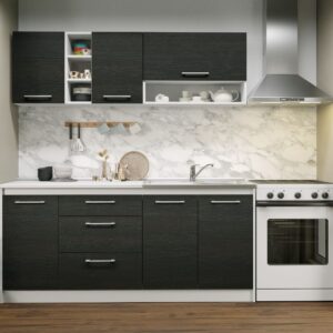 Set Mobila Bucatarie Mina 180 Alb/Ferrara C05