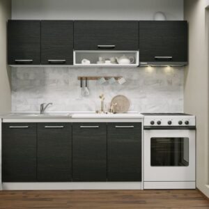 Set Mobila Bucatarie Mina 220 Alb/Ferrara C09