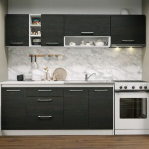 Set Mobila Bucatarie Mina 240 Alb/Ferrara C06