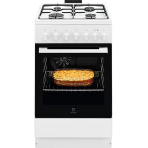 Aragaz mixt Electrolux LKK520032W, 4 arzatoare, Siguranta cuptor, Inaltime reglabila, Alb, Clasa A