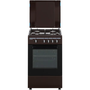 Aragaz Nobeltek NLT 5551M/G, Gaz, 4 arzatoare, Duze GPL, Siguranta plita si cuptor, Maro