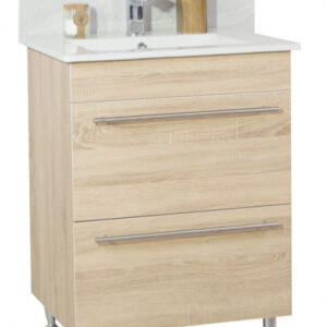 Set Baza si Lavoar, seria 054, 60 cm, sertare, sonoma