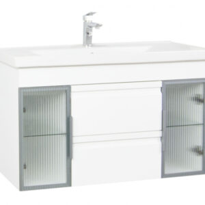 Set Baza si Lavoar, seria 758, 100 cm, alb