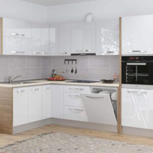 Bucatarie Italia 175*281 Alb Lucios – C48