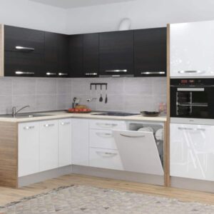 Bucatarie Italia 175*281 Alb Lucios/Ferrara – C47