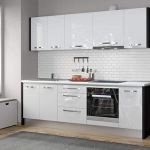 Bucatarie Italia 250 Alb Lucios – C06