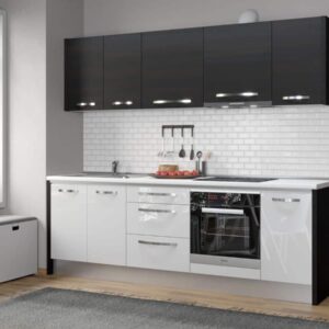 Bucatarie Italia 250 Alb Lucios/Ferrara – C05