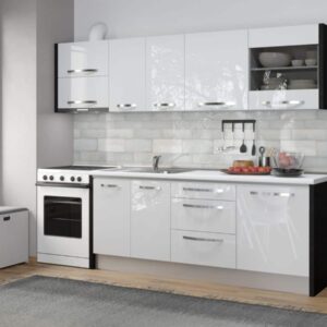 Bucatarie Italia 270 Alb Lucios – C12