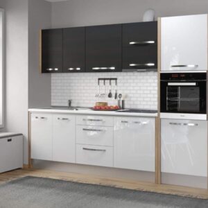 Bucatarie Italia 280 Alb Lucios/Ferrara – C17