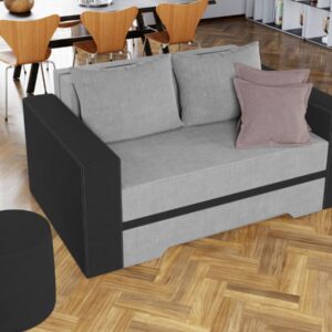 Canapea Ema Gri Deschis / Gri Antracit