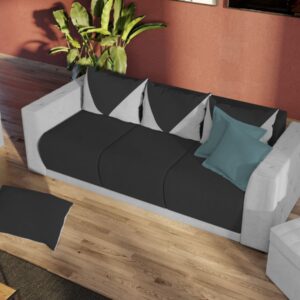 Canapea Luna Antracit / Gri Deschis