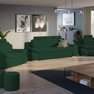 Set Canapea si Fotolii Quinn Verde